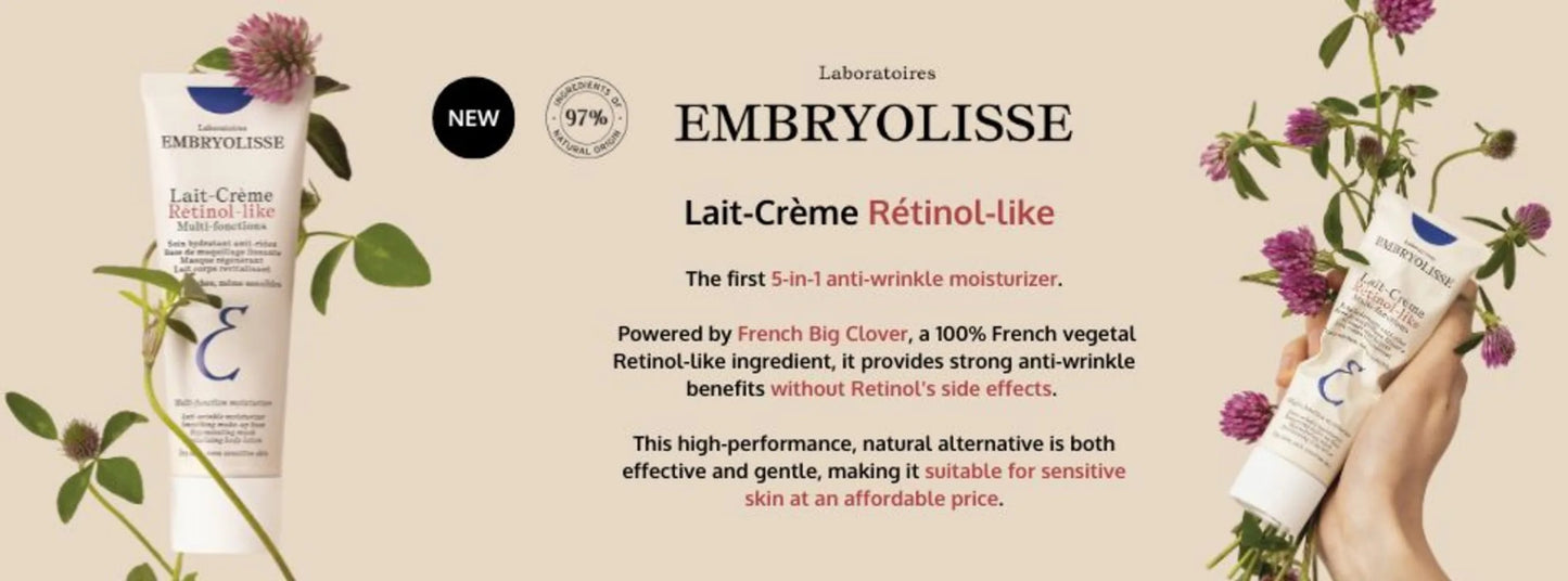 EMBRYOLISSE Lait Crème Retinol-Like 2.54 Fl.oz.