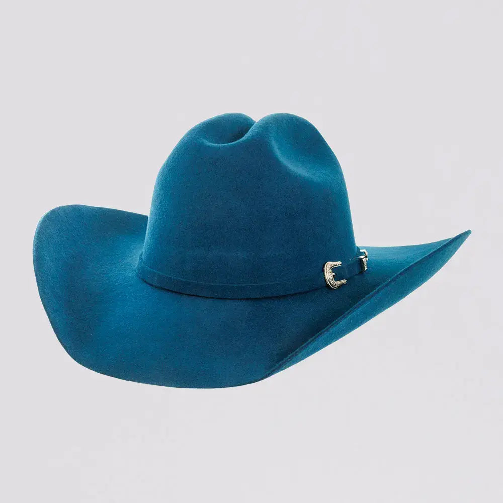 The American Hat Makers - Cattleman Felt Cowboy Hat w/ Band : Pink / SM