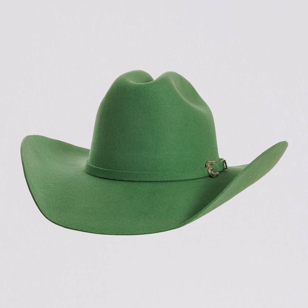 The American Hat Makers - Cattleman Felt Cowboy Hat w/ Band : Pink / SM