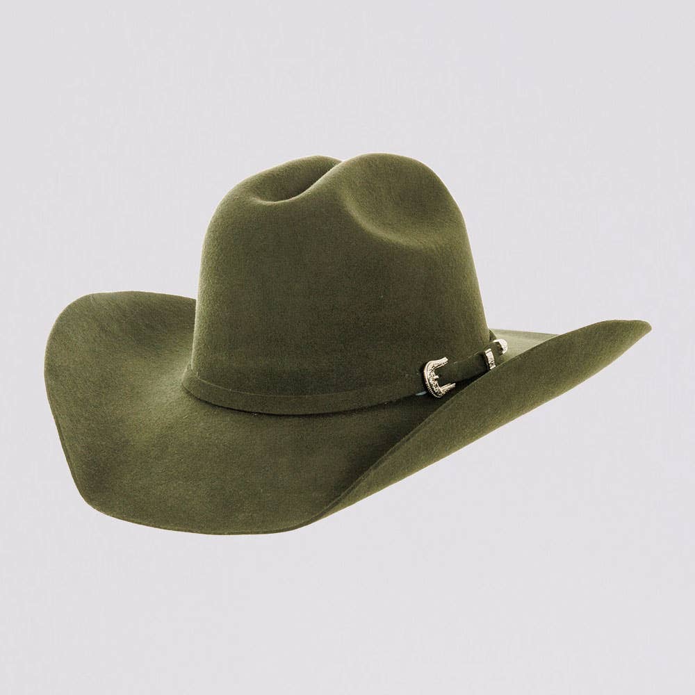 The American Hat Makers - Cattleman Felt Cowboy Hat w/ Band : Pink / SM