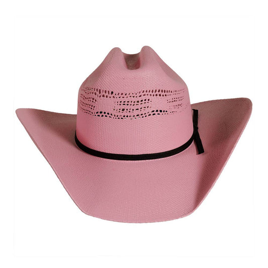 The American Hat Maker - Chelsea Women's Straw Cowgirl Hat : Pink / S/M