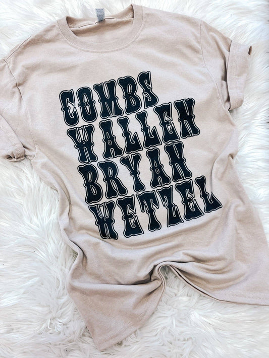 Country Singers Tee: Medium