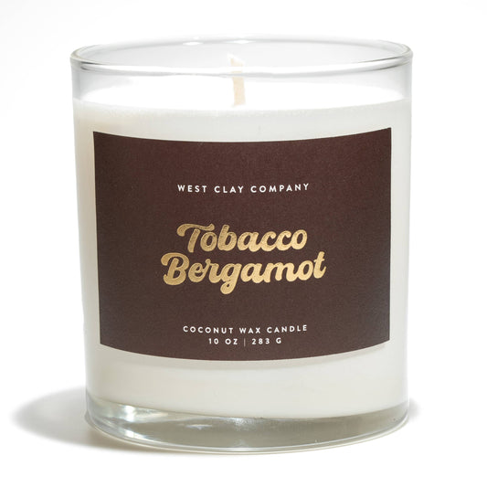 West Clay Tobacco Bergamot Candle