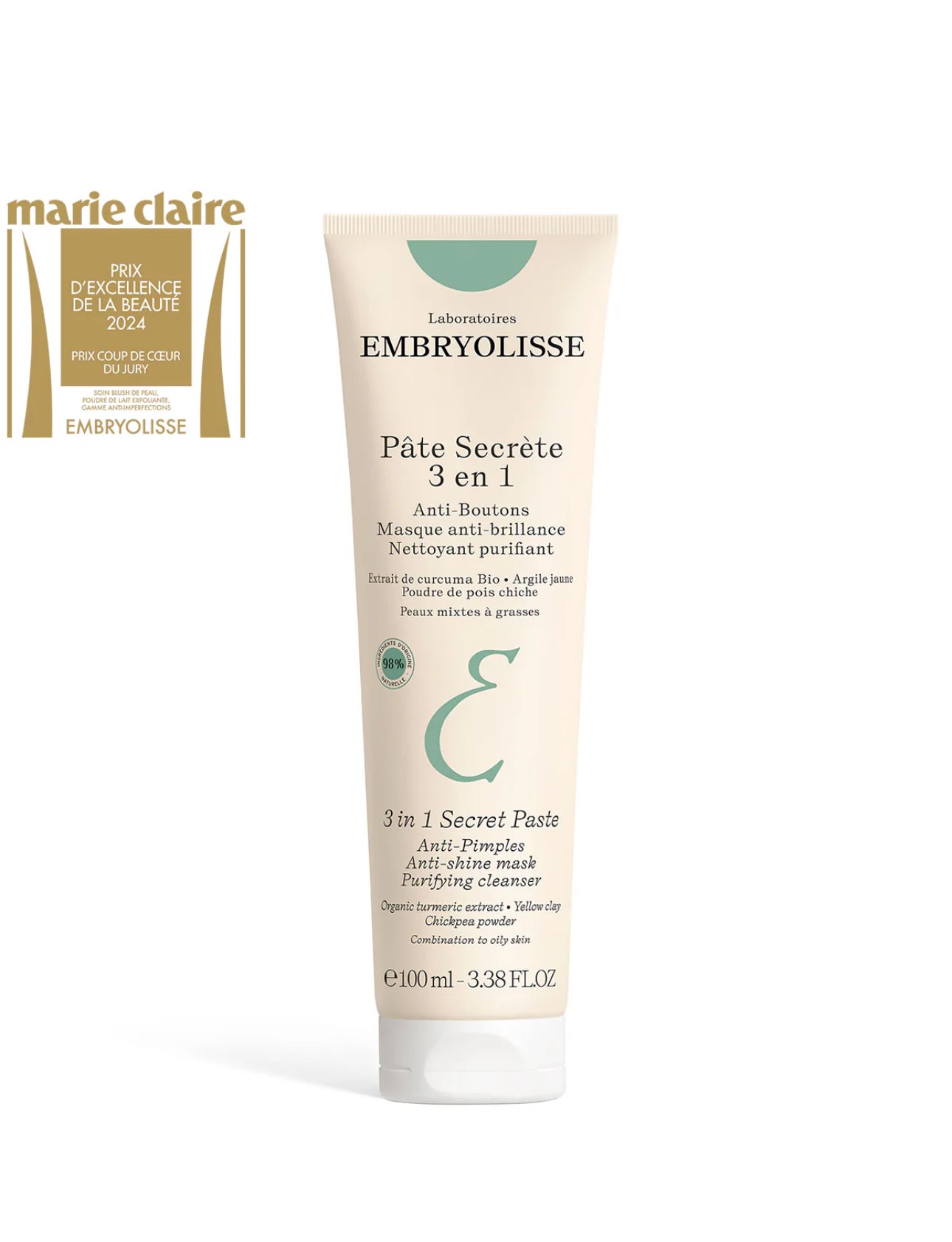 EMBRYOLISSE 3 In 1 Secret Paste 3.38 Fl.oz.