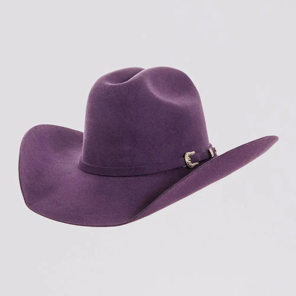 The American Hat Makers - Cattleman Felt Cowboy Hat w/ Band : Pink / SM