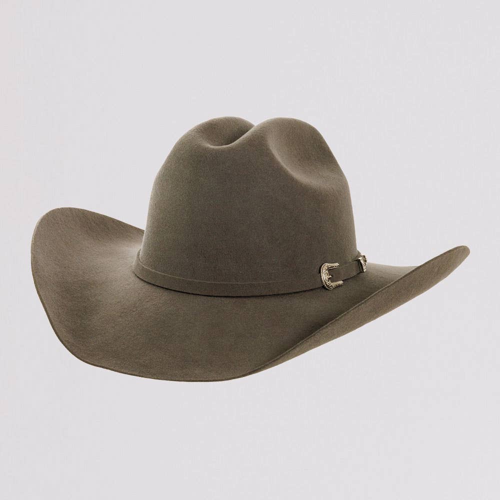 The American Hat Makers - Cattleman Felt Cowboy Hat w/ Band : Pink / SM