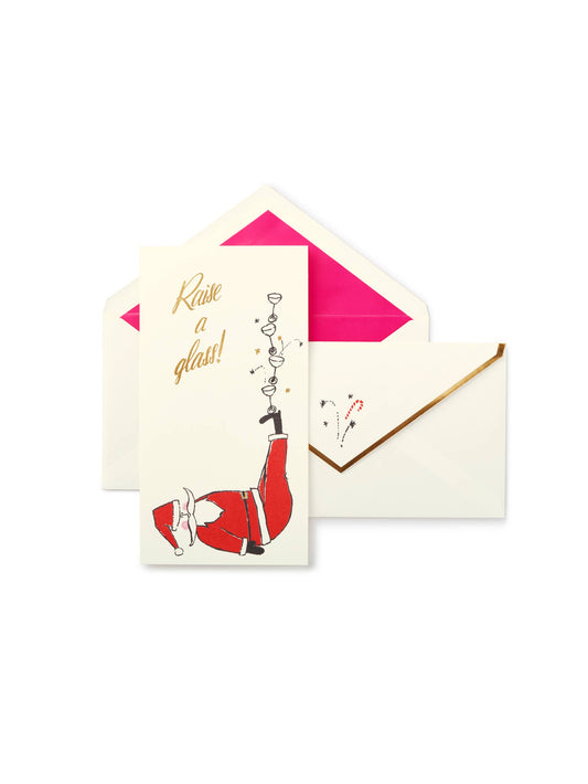 Kate Spade New York - Holiday Cards - Tipsy Santa