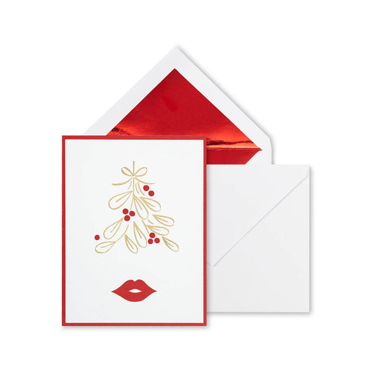 Kate Spade New York - Holdiay Card Set - Mistletoe