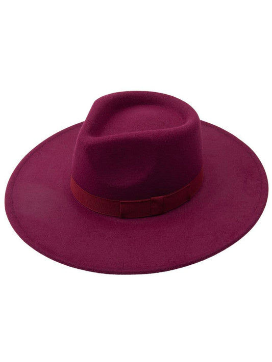 Lucca Couture - Vegan Felt Rancher Hat : Fuchsia