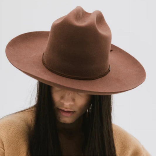 Gigi pip - Ezra Western Hat : Dark Oak M/L