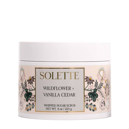 Solette - Wildflower + Vanilla Cedar Whipped Sugar Scrub