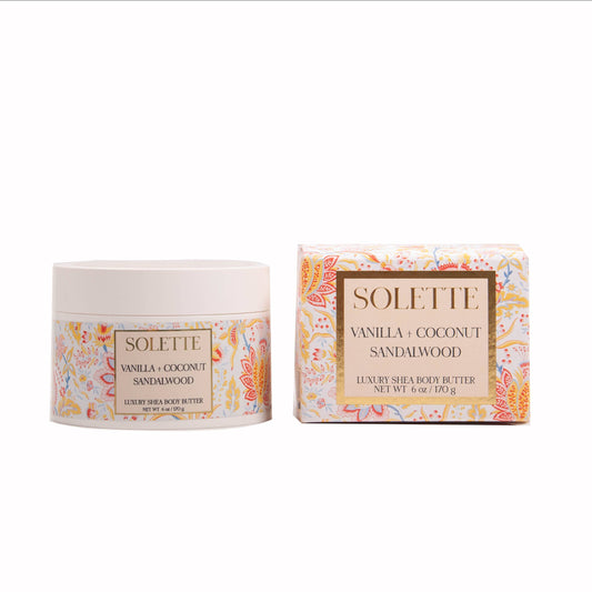 Solette - Vanilla + Coconut Sandalwood Body Butter